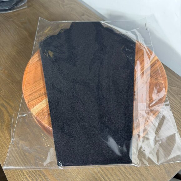 Black Velvet Necklace Easel Display Stand — 12.5" Jewelry Organizer - Picture 7 of 7